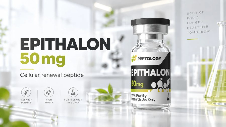 Epithalon 50 mg – Telomeraseactivering en regulatie van de biologische klok
