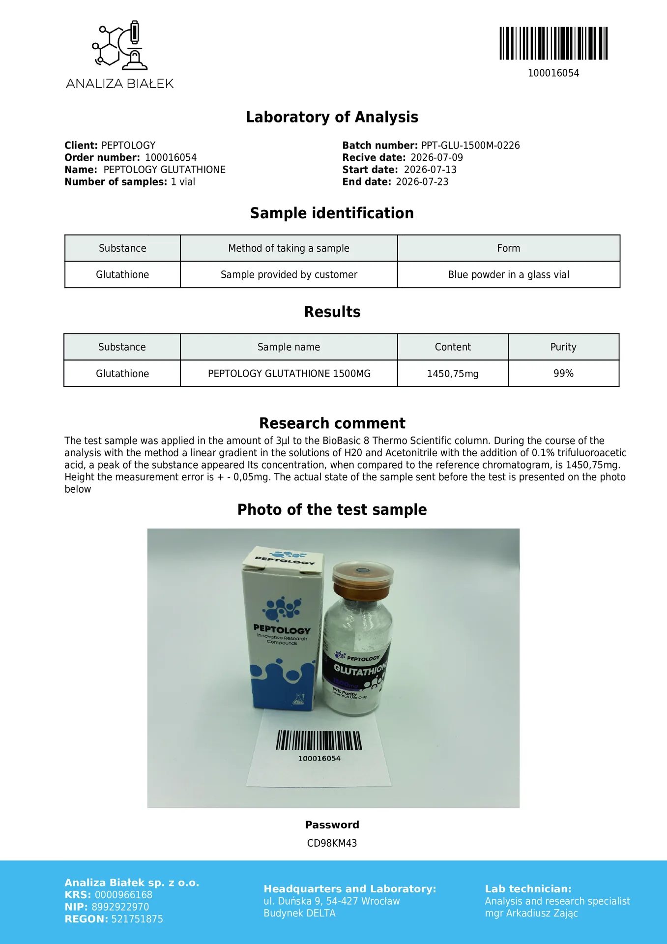 Glutathion 1500 mg – Tripeptide-antioxidant – afbeelding 2
