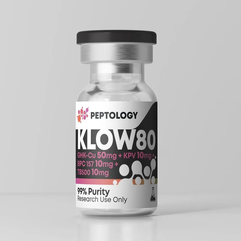 KLOW80 – Blend: GHK-Cu 50 mg, TB-500, BPC-157 en KPV elk 10 mg